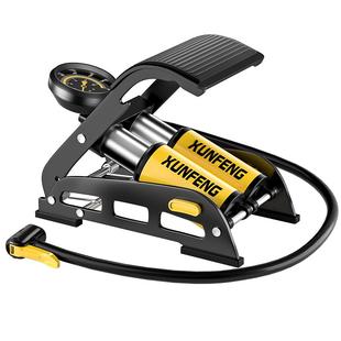 脚踩打气筒汽车小轿车用轮胎高压电动摩托车脚踏打气泵车载充气泵