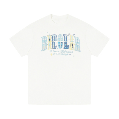 BIPOLAR星星渐变短袖T恤美式