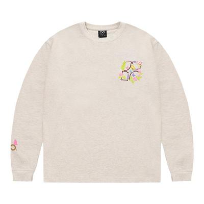 BIPOLARB标刺绣花朵长袖卫衣