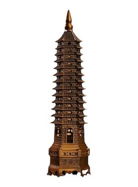 九华山直发纯黄铜文昌塔九层十三层上岸升学中高考学生桌面摆件