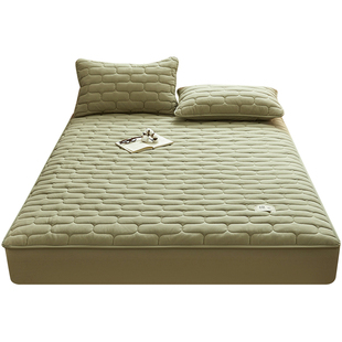 A类加厚纯棉夹棉防水床笠全棉席梦思床垫保护套家用床单套防滑