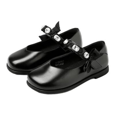 千百度女童小皮鞋公主鞋
