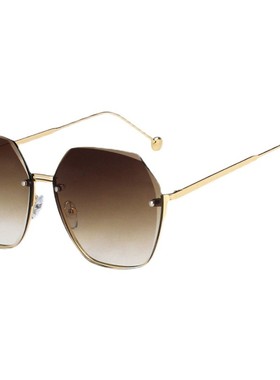 新款无框切边小红书气质时尚眼镜