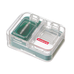 日本切药器一分二切药片神器便携双层多功能药盒研磨药粉分装收纳