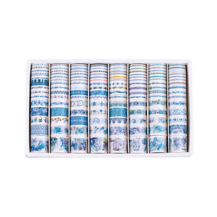 120卷手账胶带套装彩色和纸胶卷少女可爱手帐本用品一百卷礼盒100个人物古风唯美贴纸手杖交代纸胶布diy装饰