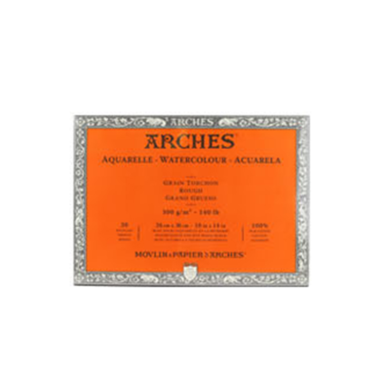 包邮进口arches法国20细纹水彩本