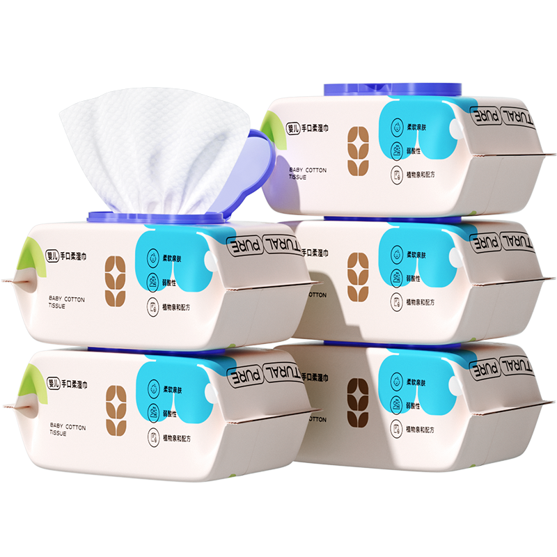 骏日婴儿湿巾新生儿手口专用加大加厚屁宝宝学生成人实惠装家用