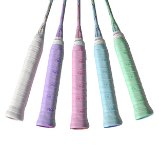 羽毛球手胶防滑吸汗高颜值印花粘性可爱白色粉色专业球拍手柄绑带