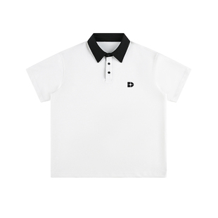 Dream made 美式撞色POLO衫短袖男款夏季2026新款重磅休闲男生t恤