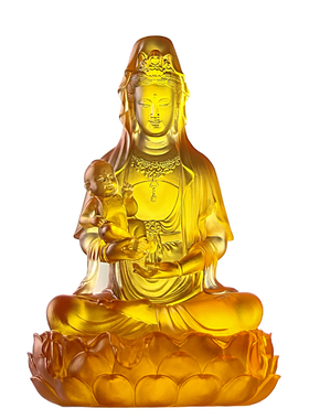 送子观音菩萨佛像延恩琉璃祝福