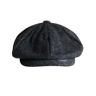 男帽原版剃刀党帽浴血黑帮八角帽刀片帽英伦复古雅痞谢尔比鸭舌帽