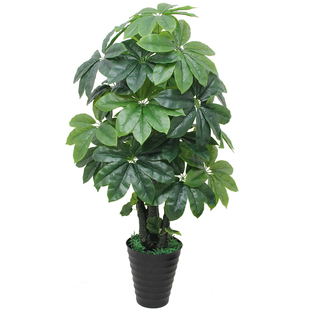 高级感仿真发财树盆栽植物室内假花客厅塑料盆景装饰仿生绿植造景