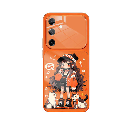 iPhone16pro苹果17SamsungS23+三星S25fe手机壳21加S24ultra女22u带镜头膜case14适用15plus女生cat猫cartoon