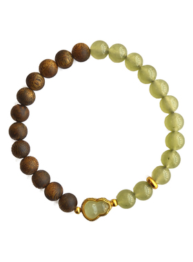 天然奇楠沉香晴水手串半山半水