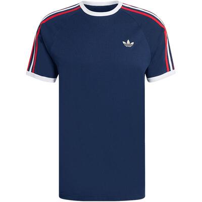 adidas阿迪达斯三叶草男子运动休闲短袖T恤经典三条纹上衣KC8636