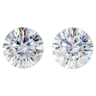 D色VVS十六心十六箭超白莫桑石裸石0.5-5ct配GRA证书腰码货源充足