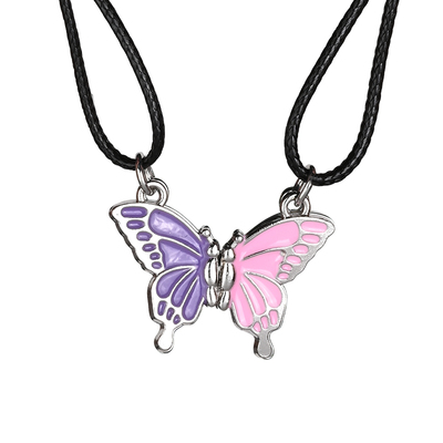 蝴蝶磁吸项链闺蜜二人款女生信物