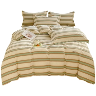 夏季老粗布被套单件非纯棉全棉加厚棉麻单人150x200x230单独被罩