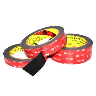 3M™VHB™双面胶黑色强力防水耐高温加厚无痕高粘车门防撞条免钉胶车载ETC行车记录仪高粘性厂家模切定制胶带