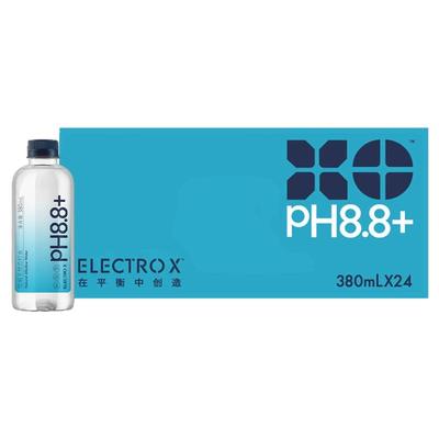 粒刻饮用100%天然苏打水380mI*24整箱弱碱性0糖0脂ph8.8解酒解渴