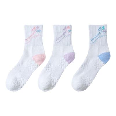 川崎毛巾底运动中袜透气款