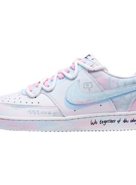 【定制球鞋】Nike Court Vision 心动cp 手绘涂鸦男女款低帮板鞋