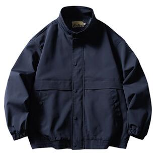 ONUN 日系复古宽松立领工装夹克休闲百搭纯色肌理感外套春季新款