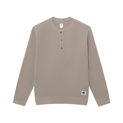 UNICAHOMME有机棉华夫格亨利衫