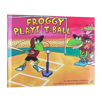 英文原版 Froggy Plays T-Ball 小青蛙弗洛格玩T球 大开绘本 吴敏兰书单推荐 英文版 进口英语原版书籍儿童图书