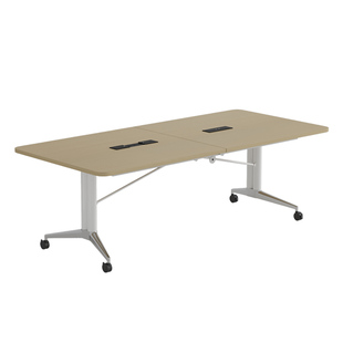 折叠会议桌长条桌培训桌可移动拼接现代简约办公桌多功能伸缩书桌