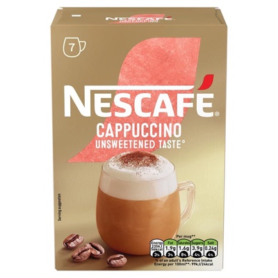 雀巢咖啡香港金装Unsweetened Cappuccino无糖卡布奇诺速溶咖啡版