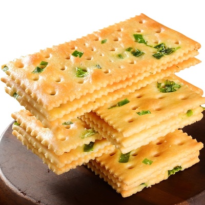 香葱苏打饼干薄脆咸味饼干办公室零食早餐代餐点心解馋独立包装