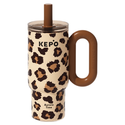 KEPO保温杯大容量水杯女生吸管冰霸杯巨无霸吨吨杯陶瓷内胆杯子