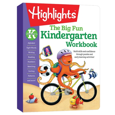 英文原版 Highlights The Big Fun Kindergarten Workbook 幼儿园英语启蒙教育活动游戏书 亲子互动猜谜游戏 英文版进口原版书籍