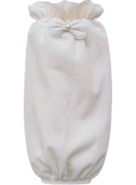 冬季女款羽绒服长款毛绒防脏袖套
