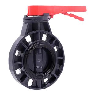 塑料对夹式蝶阀UPVC手柄蝶阀 PVC蝶阀DN50-DN200PVC-U法兰蝶阀