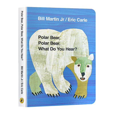 英文原版 Polar Bear  Polar Bear  What Do You Hear? 北极熊，北极熊，你看到了什么 艾瑞卡尔 纸板书 英文版 进口英语原版书籍