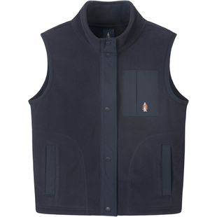 暇步士童装儿童摇粒绒马甲25秋新品女童甜美保暖坎肩男童休闲内搭