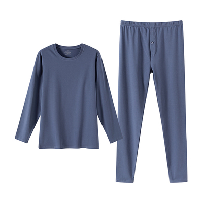 男士纯棉套装棉毛衫保暖内衣抗菌