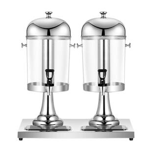 伟纳斯酒店不锈钢果汁鼎单头双头三头商用果汁桶饮料机自助冷饮机