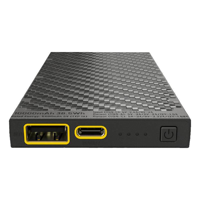 [150g轻量充电宝3c认证]nitecore奈特科尔nb10000充电宝户外轻量化防水碳纤维超薄小巧便携越野跑徒步充电