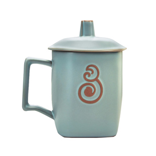 东道汝窑杯功夫茶具汝窑主人杯单杯茶杯套装家用封侯个人杯天青色