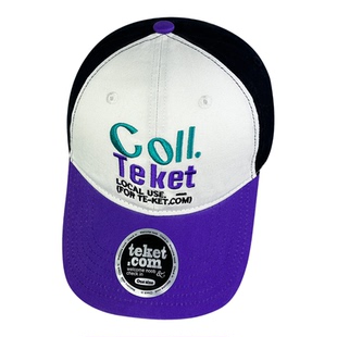 韩国拼色teket字母棒球帽男女户外百搭加深大头围纯棉潮牌鸭舌帽