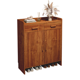 实木鞋柜家用门口入户玄关收纳柜一体靠墙大容量储物新款简约鞋架