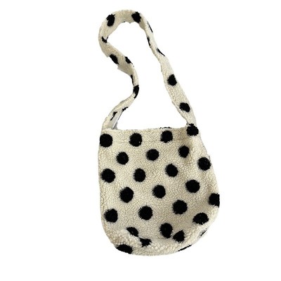 韩国东大门秋冬新款单肩包女毛绒羊羔毛洋气毛呢休闲大容量斜挎包