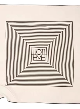 秋季复古米色条纹大号丝巾披肩