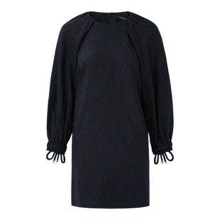 【折扣】Mother of Pearl 女袖口装饰羊毛混纺连衣裙