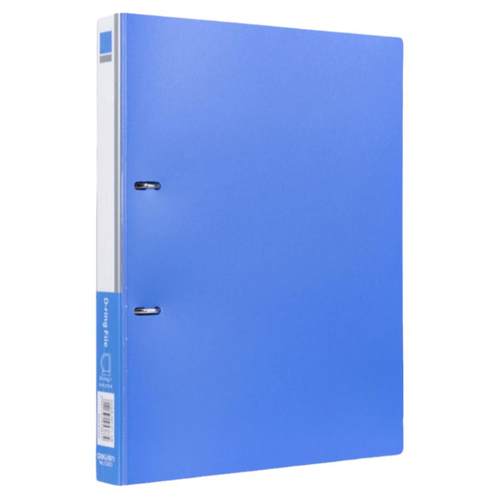 得力a4打孔活页夹资料夹透明插页文件夹两孔二三孔活页文件夹多功能o型夹双孔资料整理快劳夹环形文件夹办公