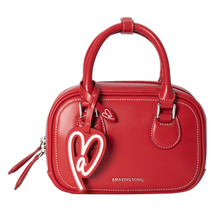 Amazing Song乙颂2026新款红色婚包手提斜挎包包女新年礼物小圆包