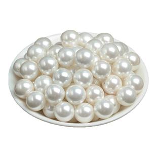 甄选7A贝珠天然淡水珍珠散珠子女士手串毛衣链手链编织多宝项链